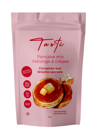 Tasti's Cinnamon Bun High Protein Pancake Mix: A Cozy Morning Delight - Cinnamon Bun