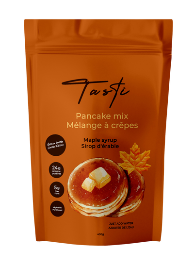 Tasti's Maple Syrup High Protein Pancake Mix: Sweetly Satisfying Mornings - Maple Syrup