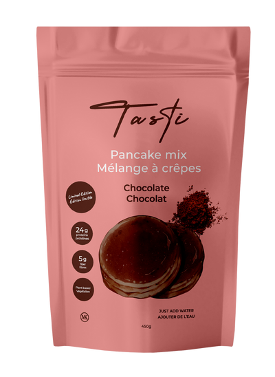 Mélange à Crêpes au Chocolat à Haute Teneur en Protéines de Tasti's : Indulgent mais Nutritif - Chocolat